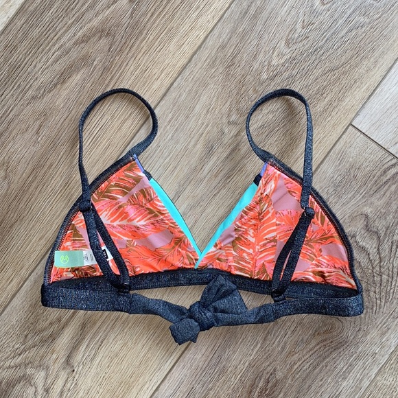 Maaji Bikini Coral Pink Purple Blue Gray Bikini - Picture 3 of 6